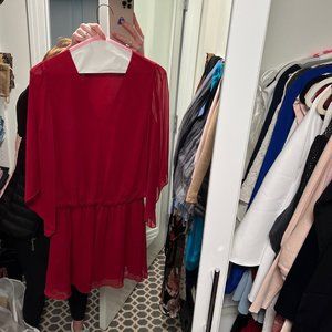 Valentine's Day!  Short, Fun & Flirty Alice & Olivia Red Dress